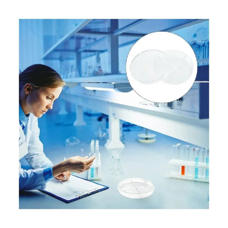 Petri Dish 10pcs Professional Cell-culture Dishes Scientific Teaching Aid (Transparent Color)