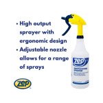 Zep Professional Plastic Spray Bottle, 32 oz