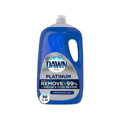 Dawn Platinum Dishwashing Liquid Dish Soap, Refreshing Rain (90 fl. oz.)