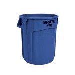 Rubbermaid Brute Trash Can, 32 gal. BLUE