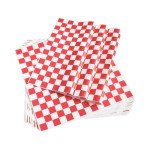 Member's Mark Red Checkered Basket Liner Sheets (12" X 12", 1,000 ct.)