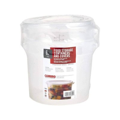 Cambro Round Translucent Container with Lid (6 qt., 2 pk.)