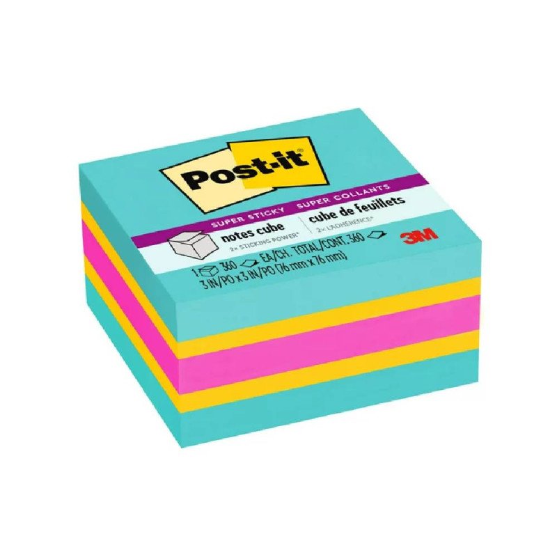 Post-it Super Sticky Notes Cube