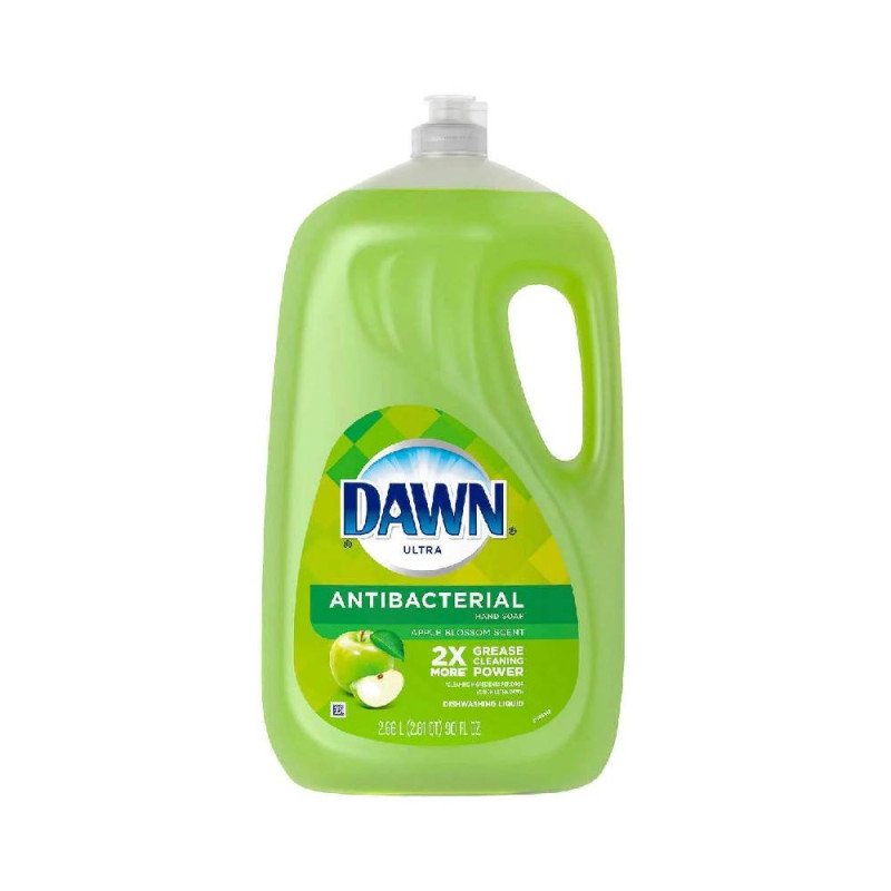 Dawn Ultra Antibacterial Hand Soap, Dishwashing Liquid Dish Soap, Apple Blossom Scent (90 fl. oz.)